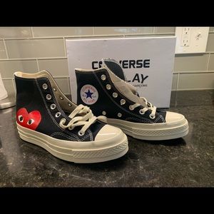 Black Chuck Taylors Comme des Garçons